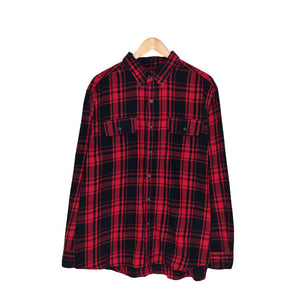 Faded Glory Red Plaid Shirt
