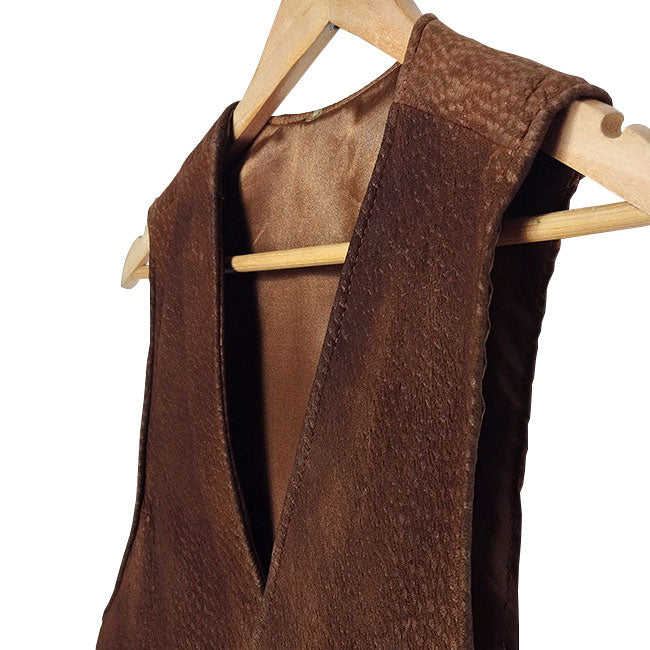 Brown Leather Vest