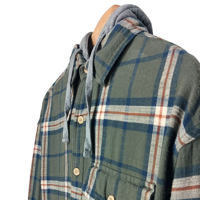 American Eagle Plaid Shirt With Hat