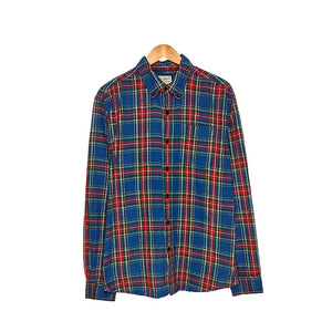 L.L Bean Blue Plaid Shirt
