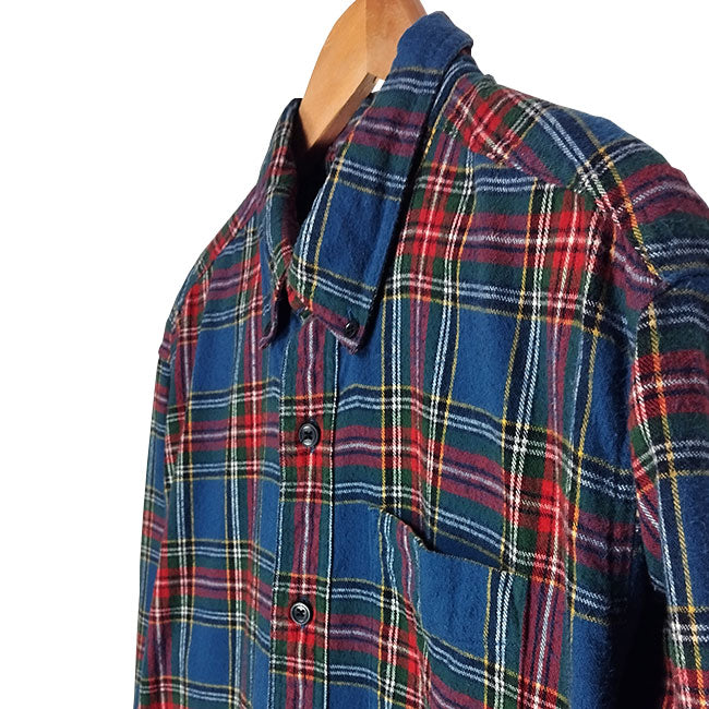 L.L Bean Blue Plaid Shirt