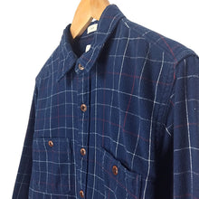Cargar imagen en el visor de la galería, J. Crew Navy Blue Plaid Shirt
