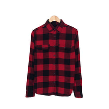 Cargar imagen en el visor de la galería, George Black &amp; Red Plaid Shirt
