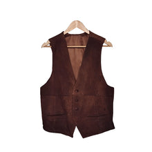 Cargar imagen en el visor de la galería, Brown Leather Vest
