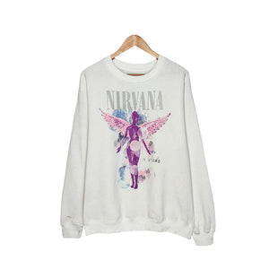 Nirvana White Hoodie