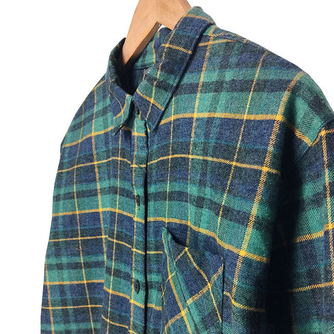 Eddie Bauer Green Plaid Shirt